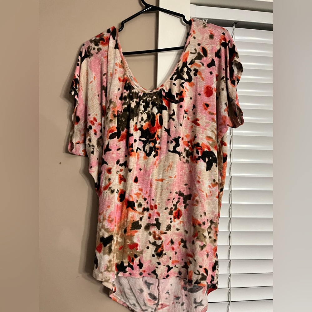 Flowy floral tee XL